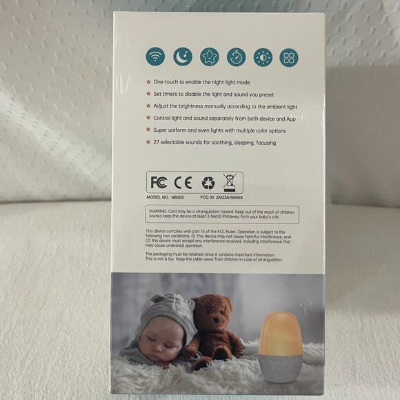 Baby/Kids Multicolor Night Light/27 Sounds (Alexa/Google Voice/SmartLife App) - Picture 5 of 7